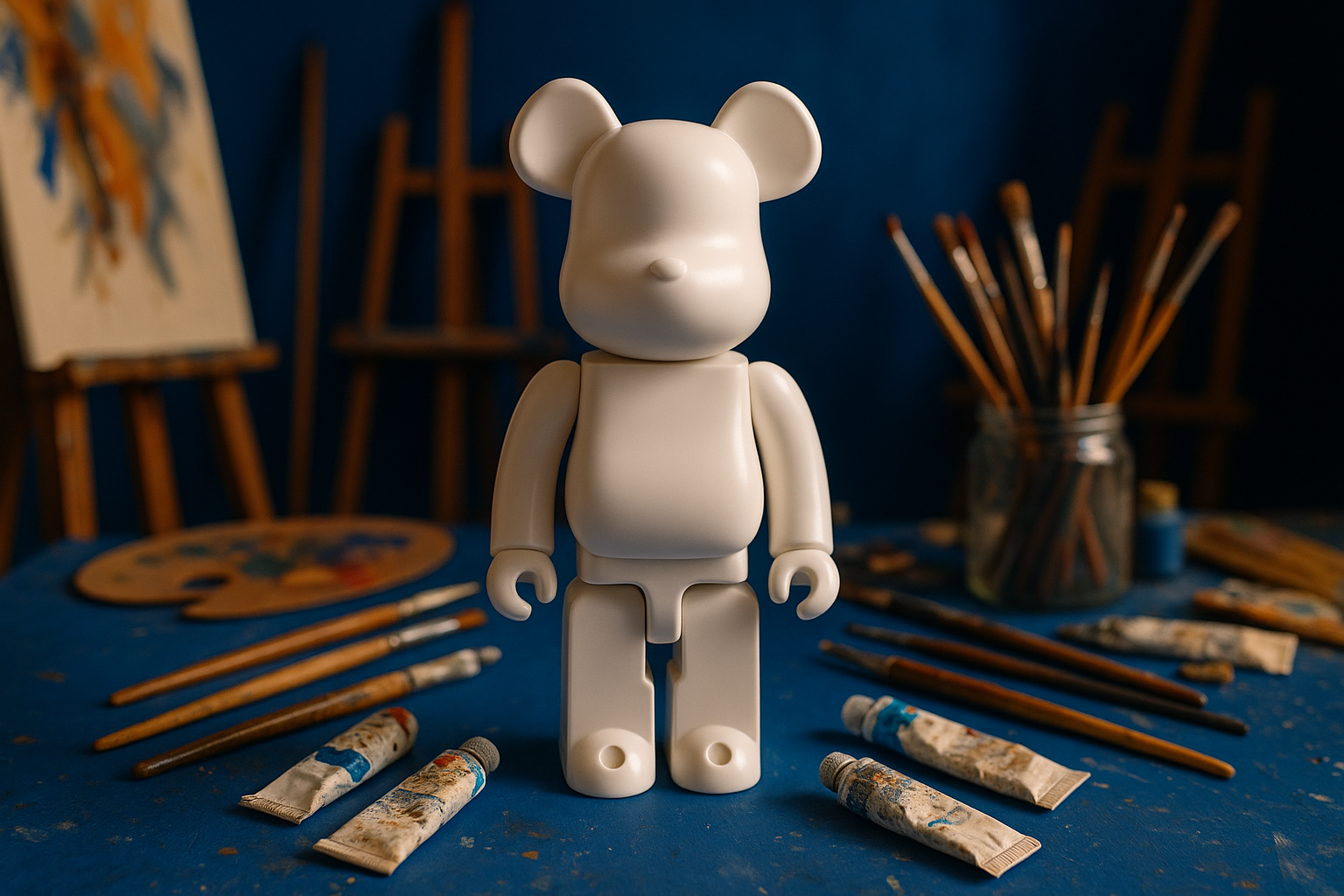 all the same but the bearbrick is white colore
